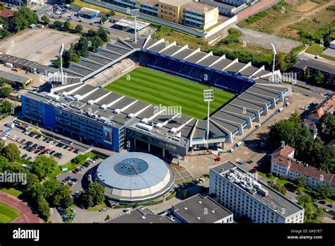 Aerial view, Vonovia-Ruhrstadion, VfL Bochum stadium Bundesliga stadium ...