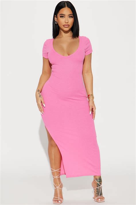 Gotta Move On Maxi Dress - Pink | Fashion Nova