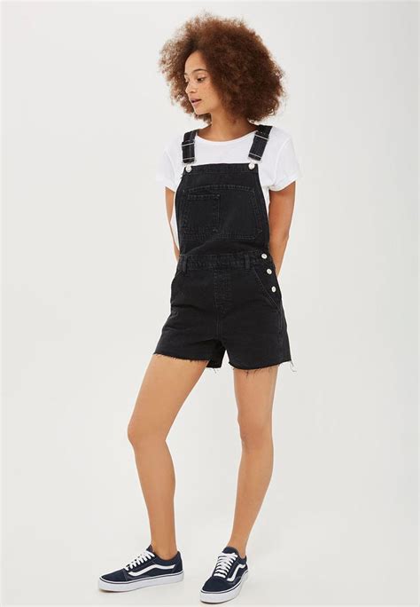 Комбинезон джинсовый Topshop, цвет: черный, TO029EWVZI87 — купить в ...