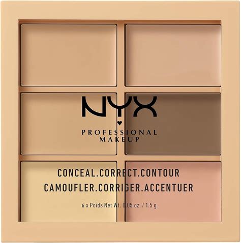 NYX Professional Makeup Palette 3C Correctrice, Anti-cernes et Contour ...