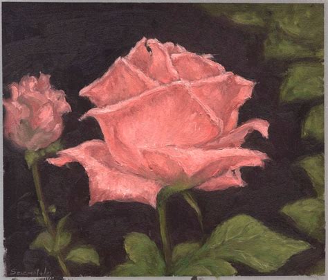 Rose, oil painting by secemolados on DeviantArt