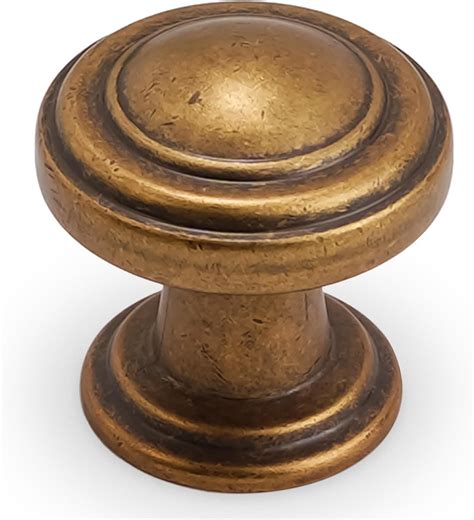povefonk  pack antique brass kitchen cabinet knobs vintage drawer