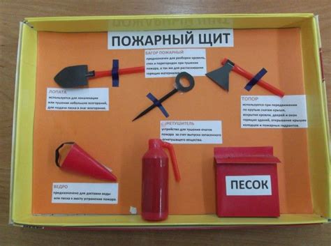 MAAM.ru: Макет «Пожарный щит» своими руками из бросового материала ...