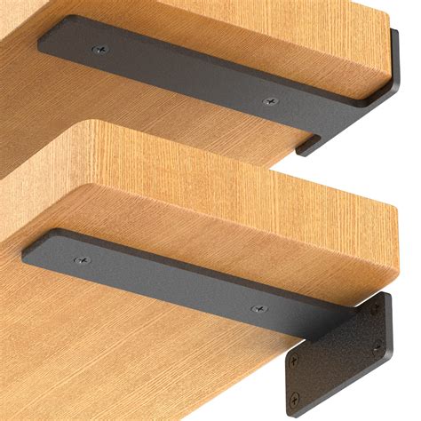 buy  pack floating shelf brackets   heavy duty industrial shelf
