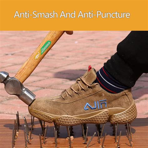 Sicherheitsschuhe für Herren, leichte Arbeitsschuhe, Anti-Smashing und