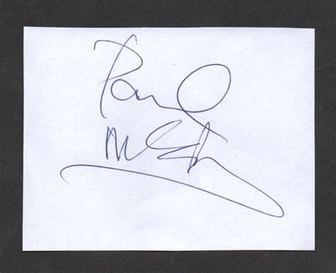 Paul McCartney autograph