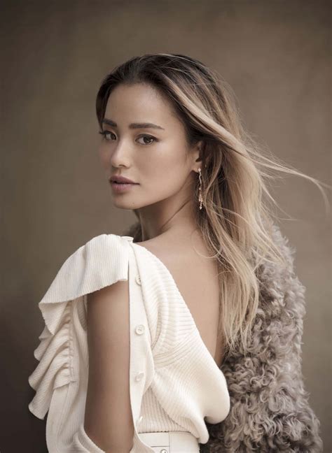 Download Jamie Chung posing gracefully in a stylish outfit Wallpaper