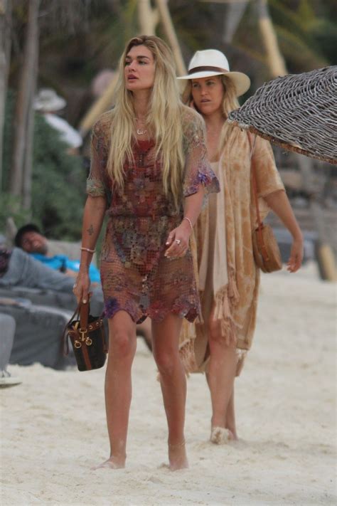 SHAYNA TAYLOR Out with a Friend at a Beach in Tulum 01/24/2021 – HawtCelebs