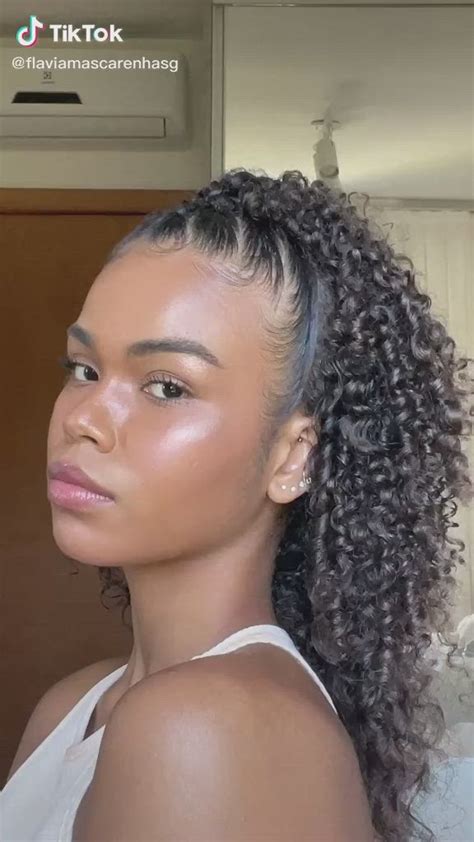 Penteado Para Ir Para Escola Cabelo Cacheado - 19 ideias de Penteados para ir à escola | pentiado para cabelo cacheado ...
