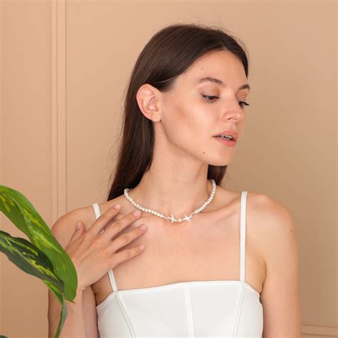 Swallow Pearl Necklace Pearl Choker Real Pearl Choker - Etsy