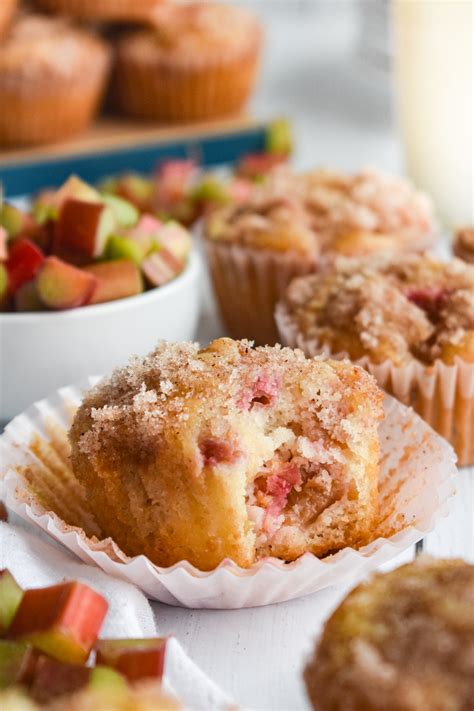 Rhubarb Muffins • Dance Around the Kitchen