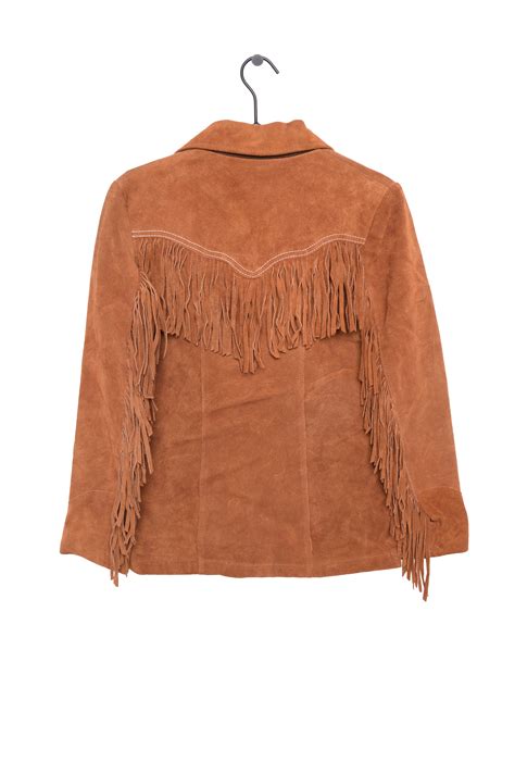 1970s Suede Fringe Jacket Free Shipping - The Vintage Twin