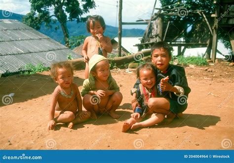 tribe children  thailand editorial stock image image  girl