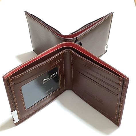 Men Bense - Slim Leather Wallet, Men's Fashion, Watches & Accessories ...