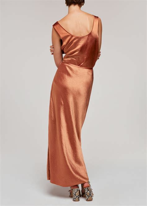 Bronze Ella Bias Cut Skirt | WHISTLES | Whistles UK