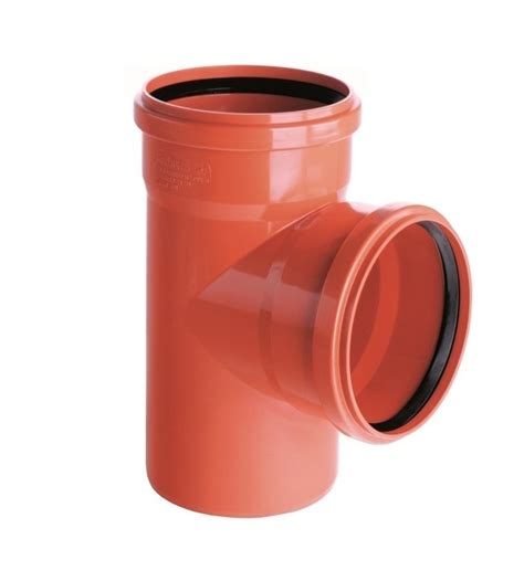 Trójnik kanalizacyjny zewnętrzny, PVC fi 200/200 mm, kąt 90°