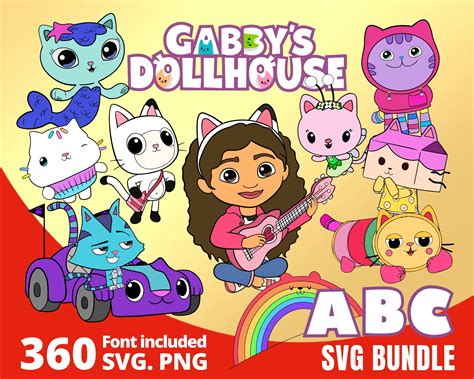 Gabby DollHouse SVG Bundle – CartoonPng