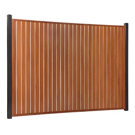 fenstar aluminium slat fence panels vertical timber  supergates