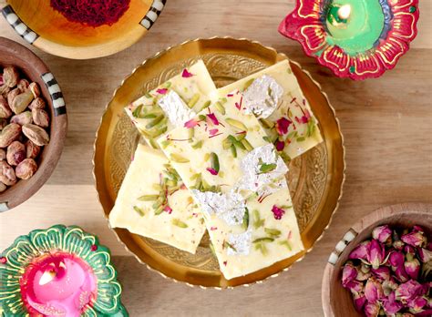 easy milk barfi recipe perfect  holi