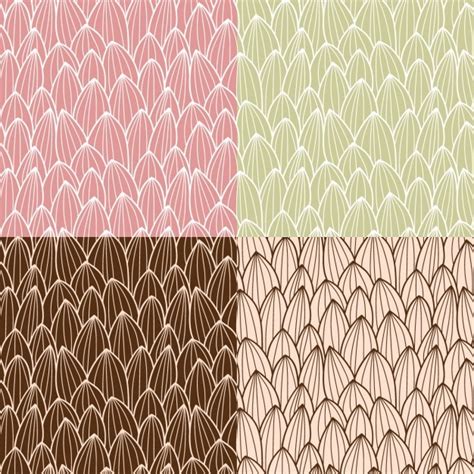 premium vector coloured patterns collection