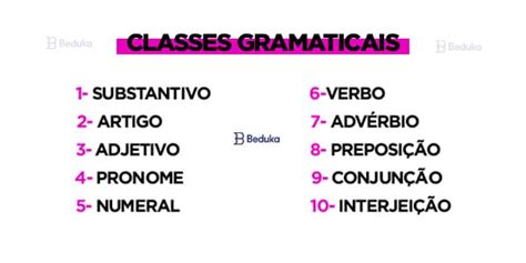 O que é Classe Gramatical? Definição, Tipos e Exemplos!