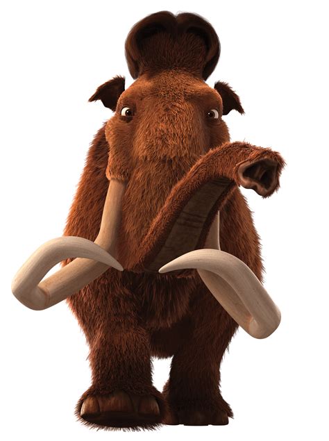 ice age character manny front view transparent png stickpng