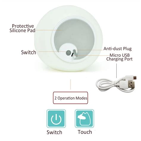 led touch sensor  colours night light