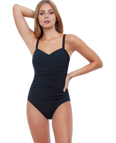 Profile by Gottex Tutti Frutti D-Cup Scoop Neck Shirred Underwire One