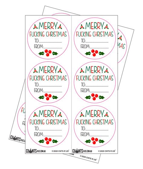 sticker pack merry fucking christmas cru   cunts