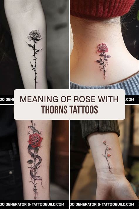 meaning  rose  thorns tattoos thorn tattoo tattoos
