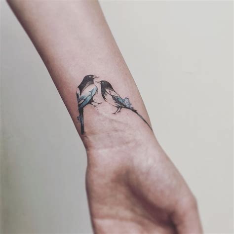 Magpies | Magpie tattoo, Tattoos, Body art tattoos