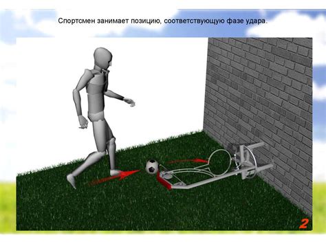 Тренажер для обучения и совершенствования техники удара по мячу в ...