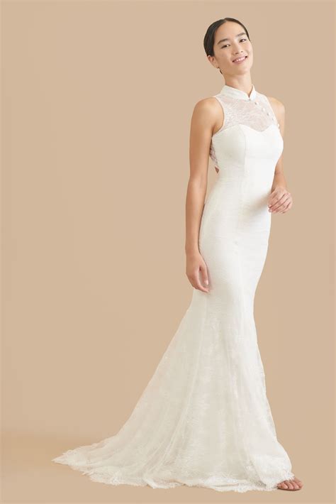 White Chinese Wedding Dress | Mabel Bespoke Dress | East Meets Dress