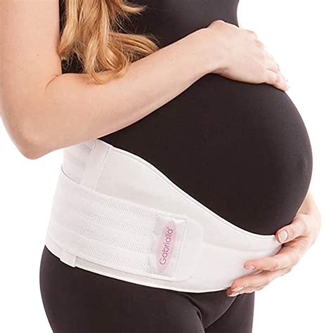 Gabrialla Deluxe Medium Support Pregnancy Belly Band for Women, Back