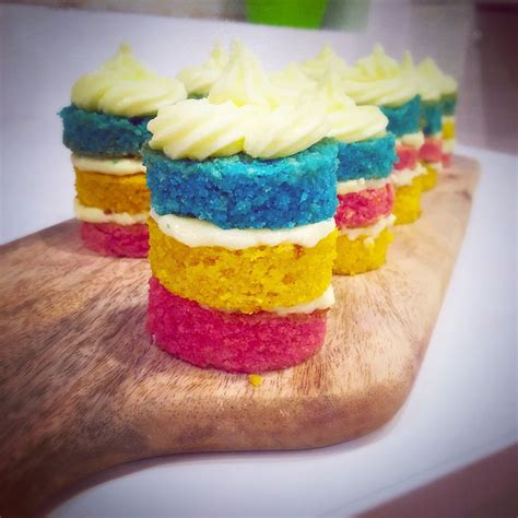 Mini Naked Rainbow Lemon Layer Cake Recipe - Eat.Love.Live