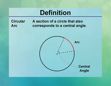 definition circle concepts circular arc mediamath