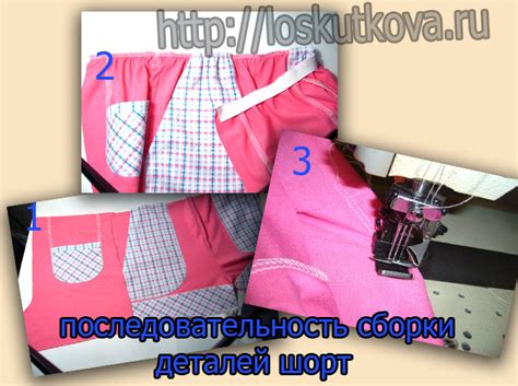 Как сшить шорты своими руками для девочки.Обработка накладных карманов ...