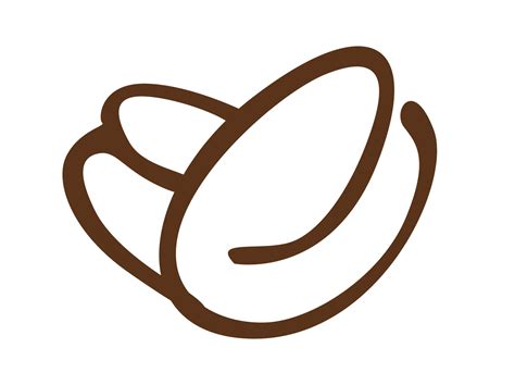 coffee bean logo icon  png