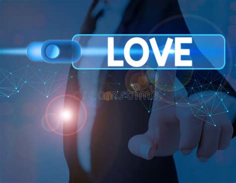 Handwriting Text Love. Concept Meaning Feeling of Strong or Constant ...