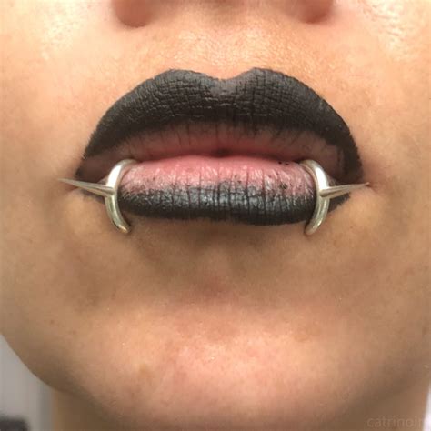 Spiky Fake Lip Ring Pointy Lip Cuff Lippie Ring Snake - Etsy UK