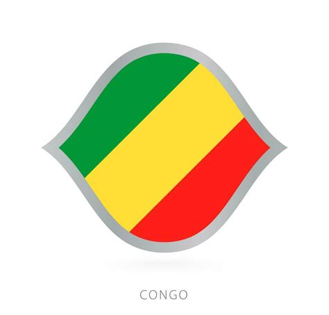 Congo national team flag in style for international basketball ...