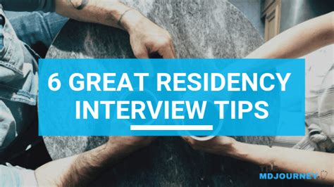 6 Amazing Residency Interview Tips You Can't Miss - TheMDJourney