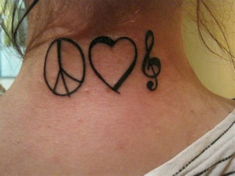 Peace love and music tattoo | Tattoos and piercings, Tattoos, Peace tattoos