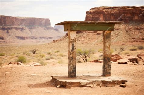 premium ai image  structure   desert