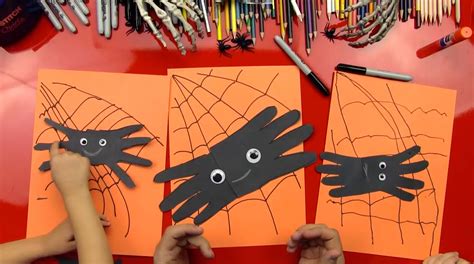 How To Make Spider Hand Cutouts - Art For Kids Hub - | Art for kids hub ...