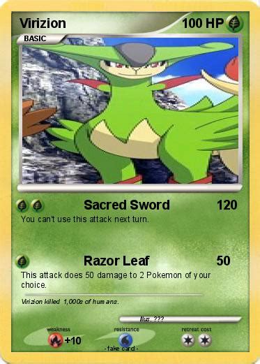 Pokémon Virizion 172 172 - Sacred Sword - My Pokemon Card