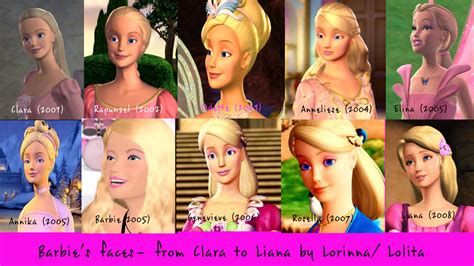All Barbie faces- from Clara to Liana - Barbie Movies Fan Art (15928649 ...