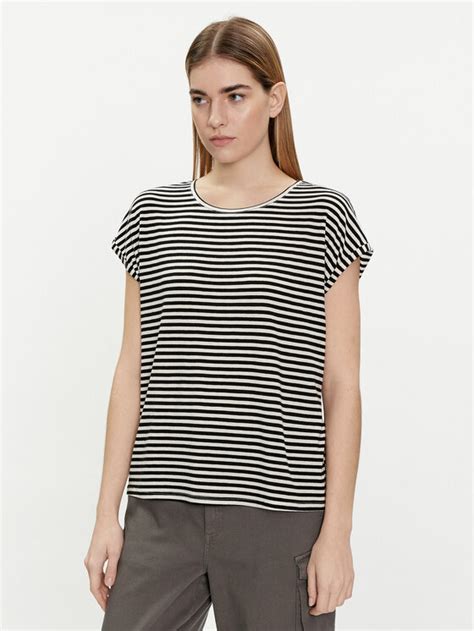 Vero Moda Футболка Ava 10284469 Чорний Regular Fit | Modivo.ua