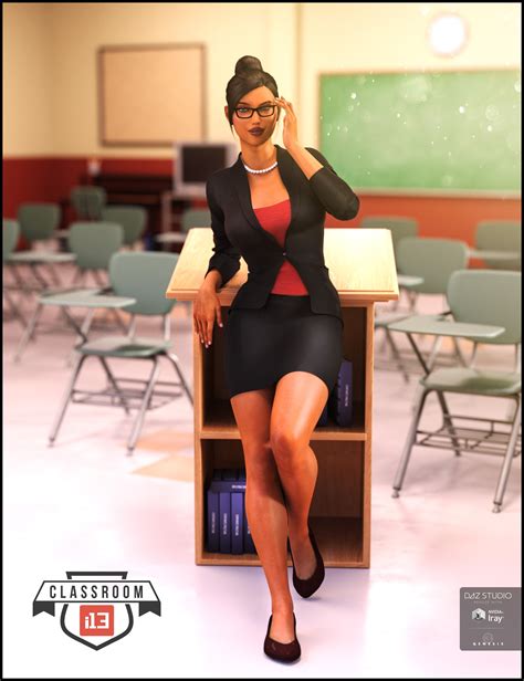 i13 Classroom Teacher Outfit for the Genesis 3 Female(s) | Daz 3D