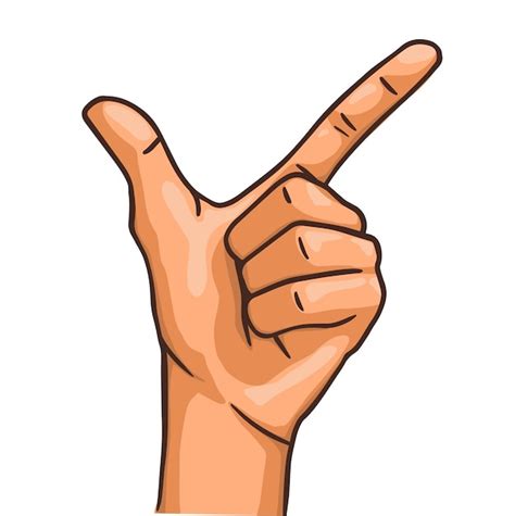 premium vector handdrawn hand check pose illustration